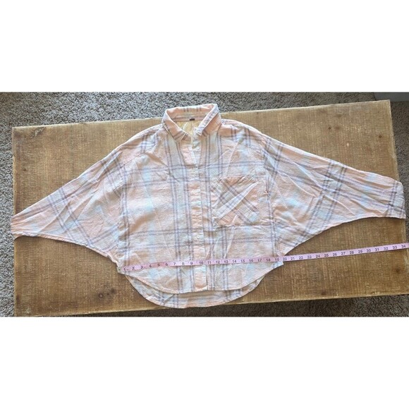 Free People cropped button up top‎ women's size XS - Picture 9 of 10